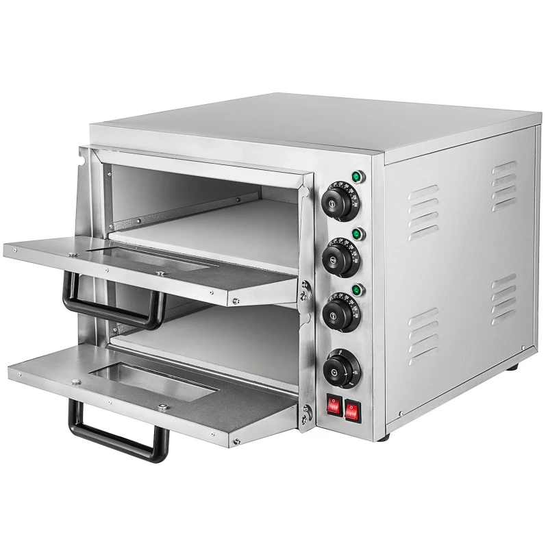 Double Electric Pizza Oven – Stone Base